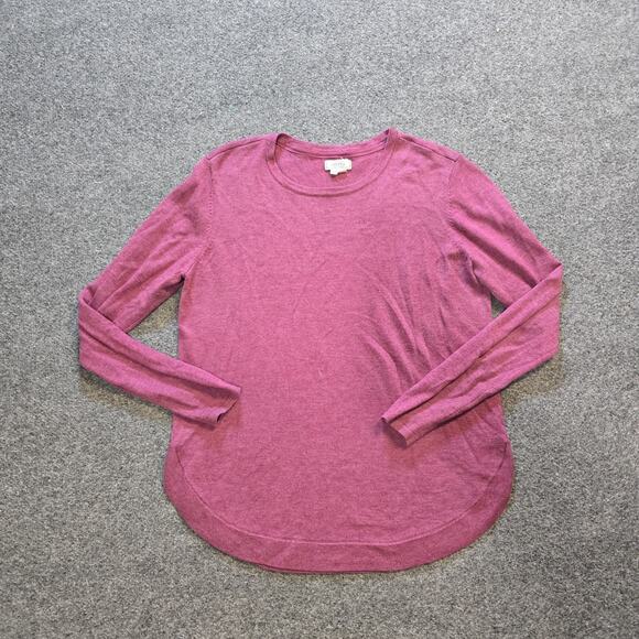 Fat Face Sweaters - Fat Face Sweater Women Size 4 Pink Purple Wool Blend Long Sleeve Capsule Casual